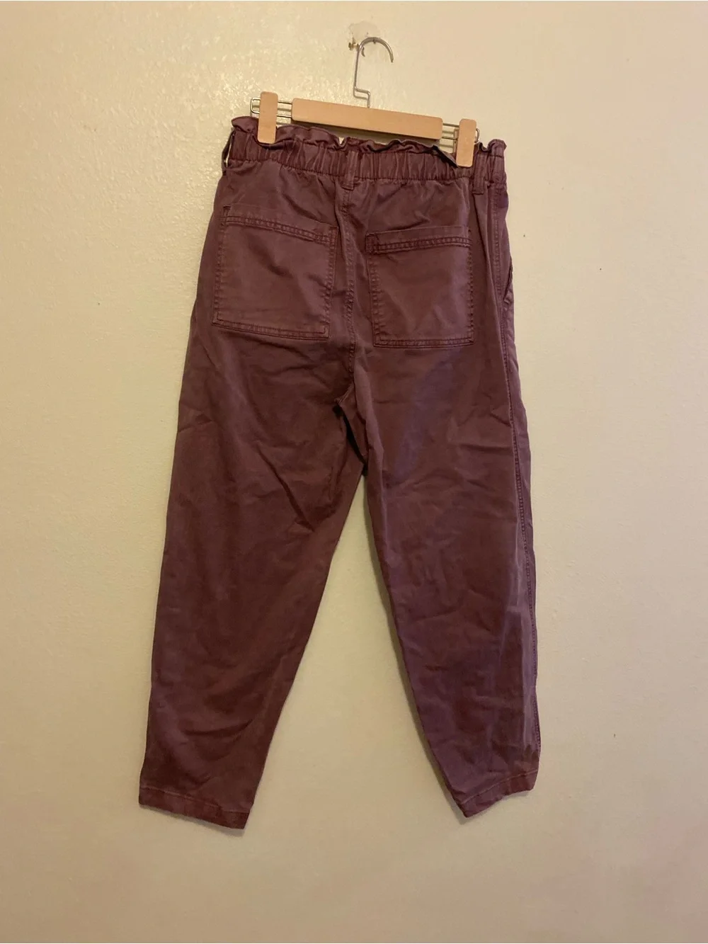 Universal Thread Men's Paperbag Waist Chinos in Burgundy